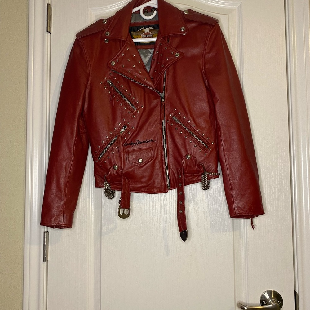 Vintage real leather Harley-Davidson jacket